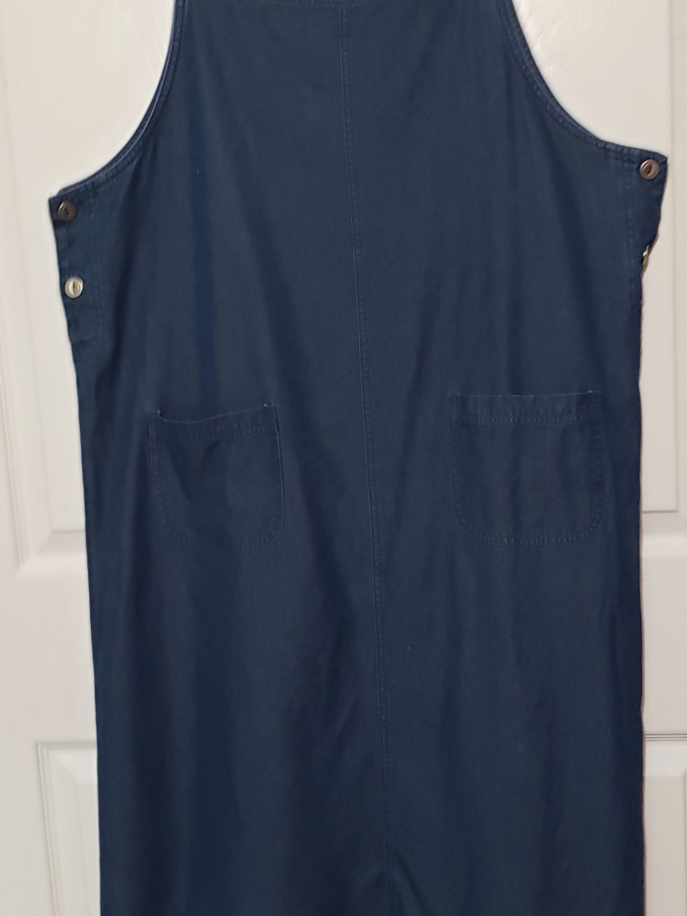 White Stag Navy Sleeveless Pinafore Overall Jumper Midi Dress